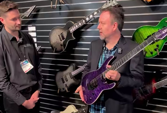 ESP Guitars booth at NAMM 2025